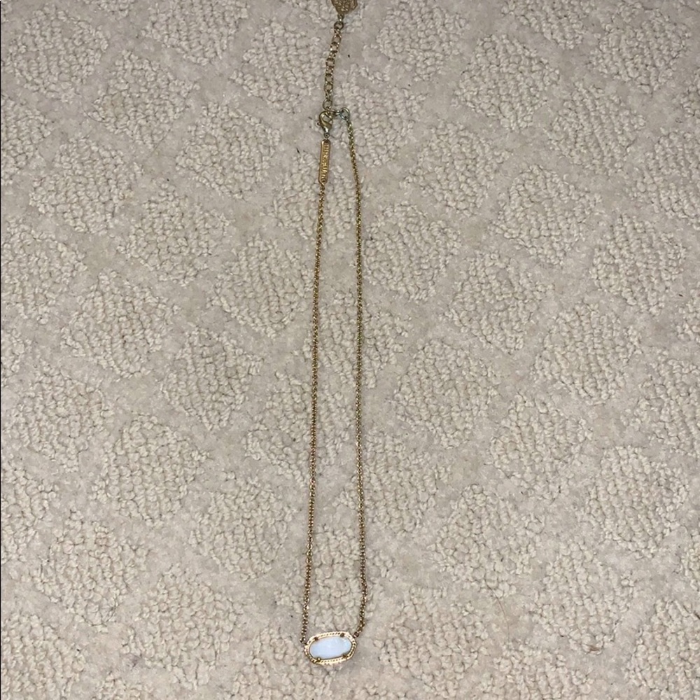 Kendra Scott White Pendant Necklace
